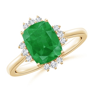 Cushion Rectangular A Emerald