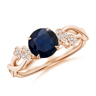 Round A Blue Sapphire