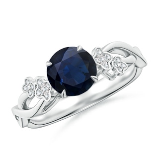 Round A Blue Sapphire