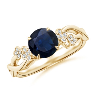 Round A Blue Sapphire