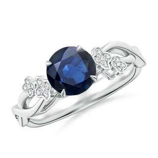 Round AA Blue Sapphire