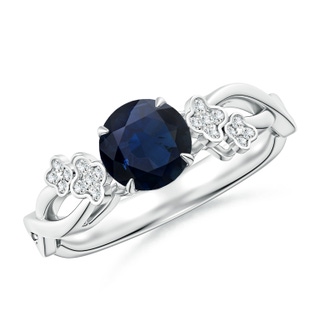 Round A Blue Sapphire