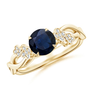 Round A Blue Sapphire