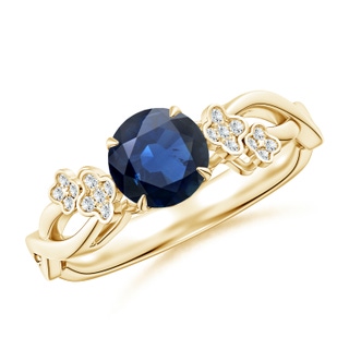 Round AA Blue Sapphire