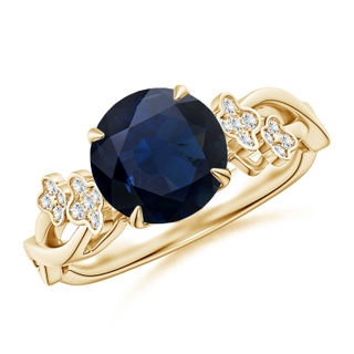 Round A Blue Sapphire
