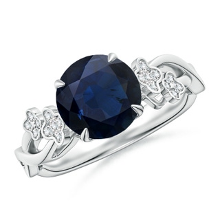 Round A Blue Sapphire