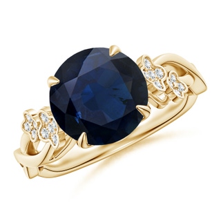 Round A Blue Sapphire