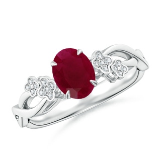 Oval A Ruby
