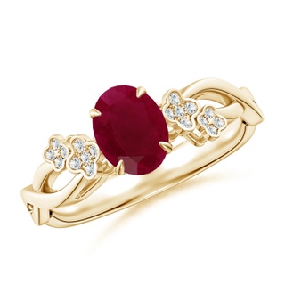 Oval A Ruby