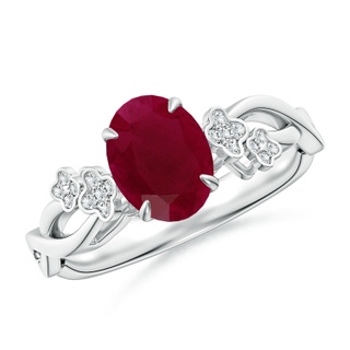 Oval A Ruby