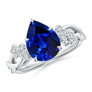 Pear Lab-Grown Lab Grown Blue Sapphire