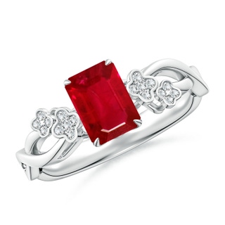 Emerald Cut AAA Ruby