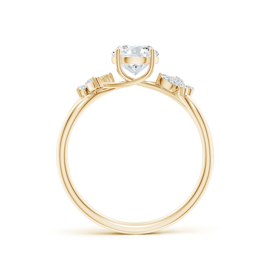5.9mm GVS2 Round Diamond Butterfly Engagement Ring in Yellow Gold side 199