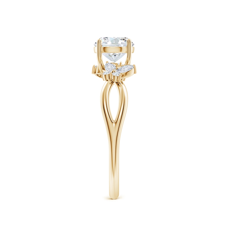 5.9mm GVS2 Round Diamond Butterfly Engagement Ring in Yellow Gold side 299