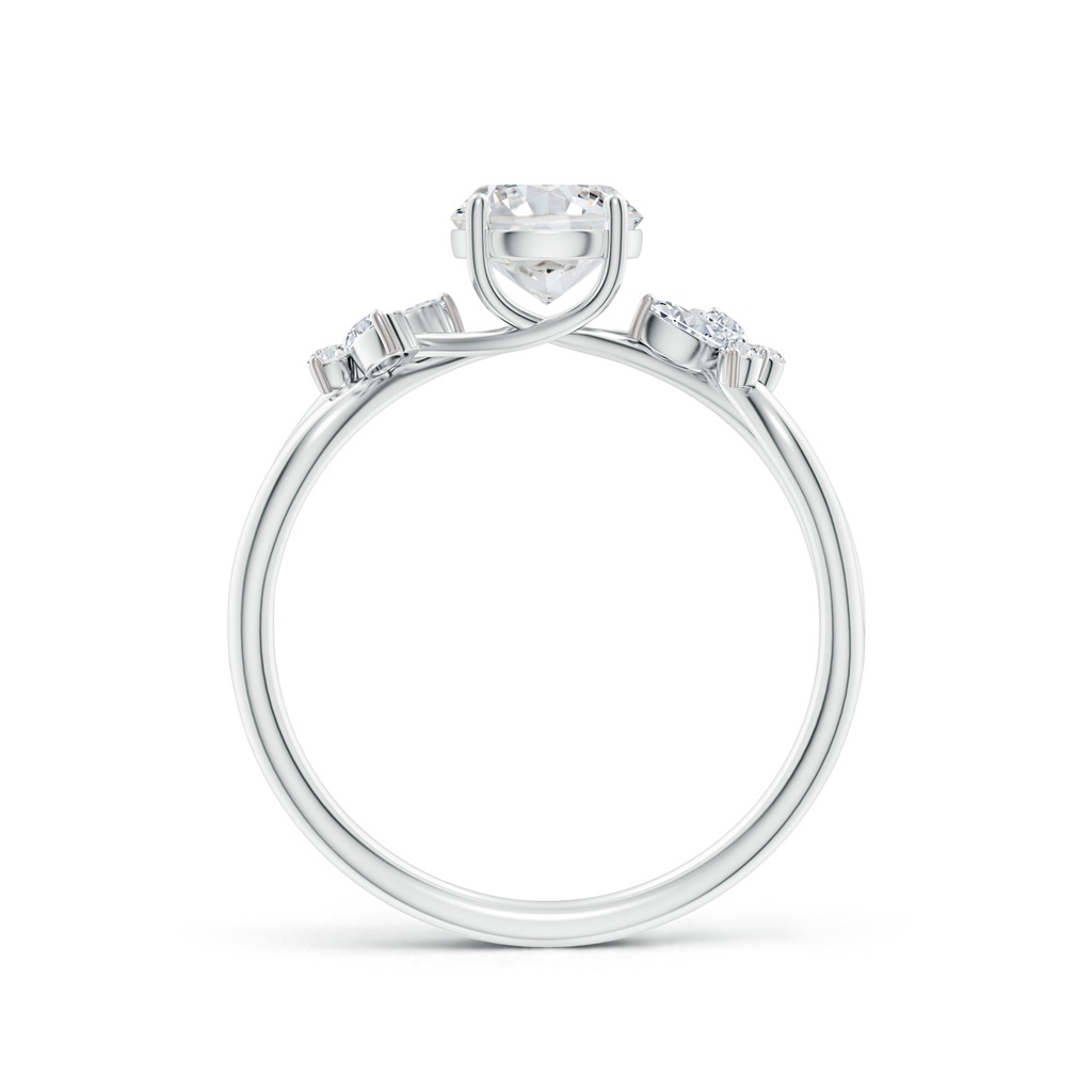 5.9mm HSI2 Round Diamond Butterfly Engagement Ring in White Gold - side 199