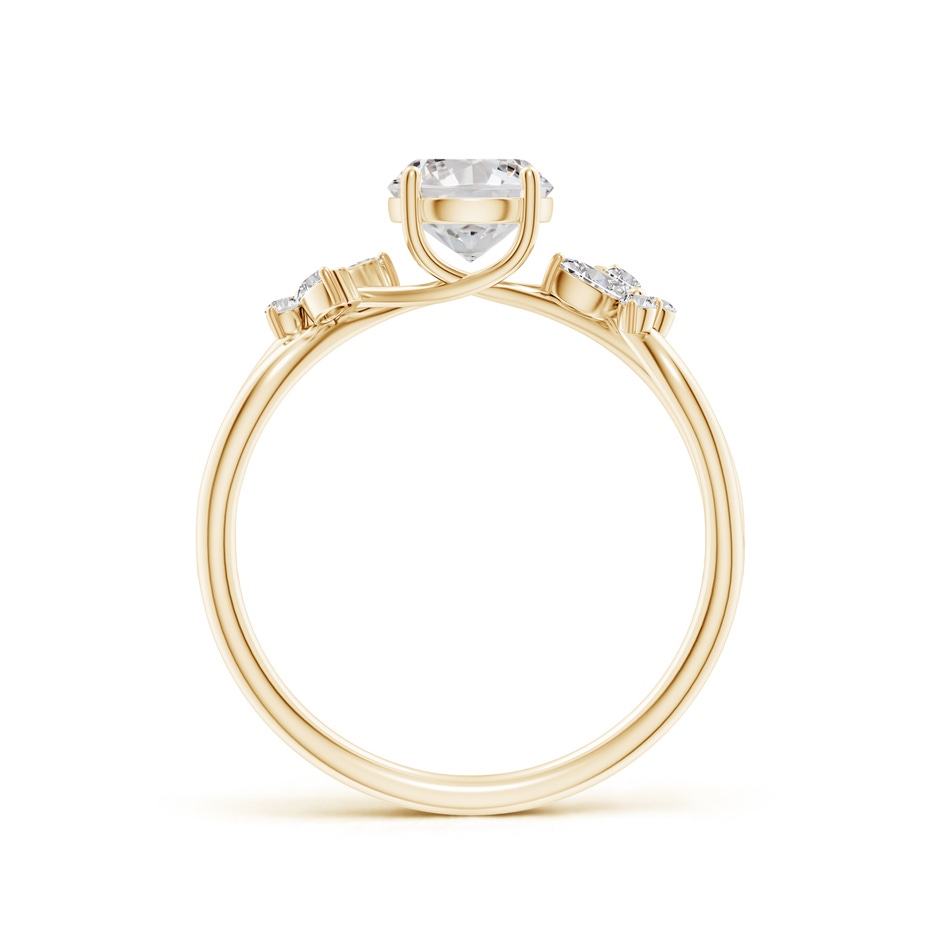 5.9mm IJI1I2 Round Diamond Butterfly Engagement Ring in Yellow Gold side 199