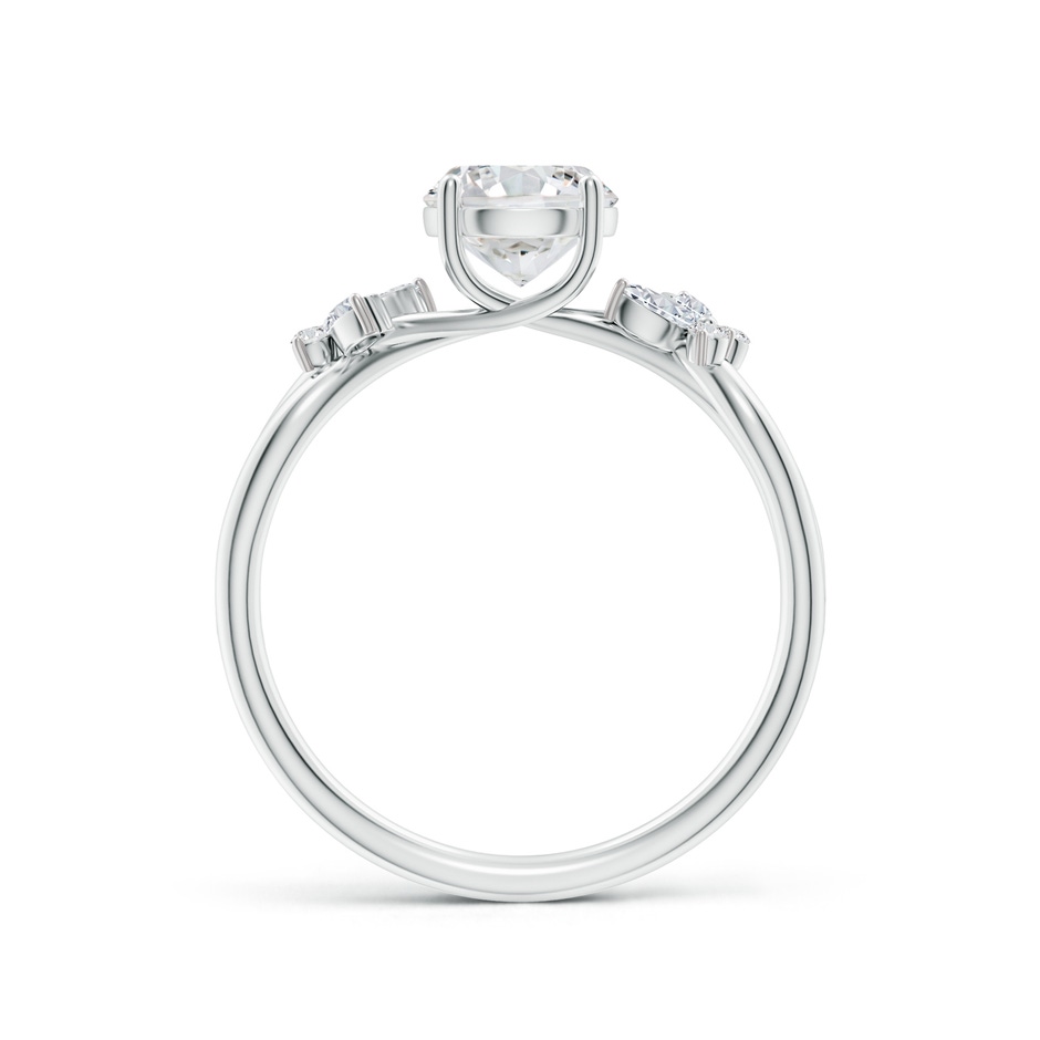 6.4mm HSI2 Round Diamond Butterfly Engagement Ring in White Gold side 199