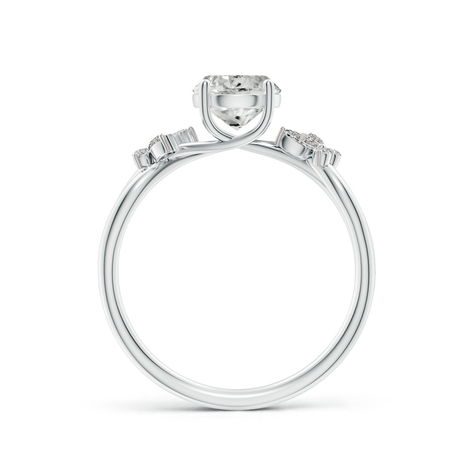 6.4mm KI3 Round Diamond Butterfly Engagement Ring in P950 Platinum side 199