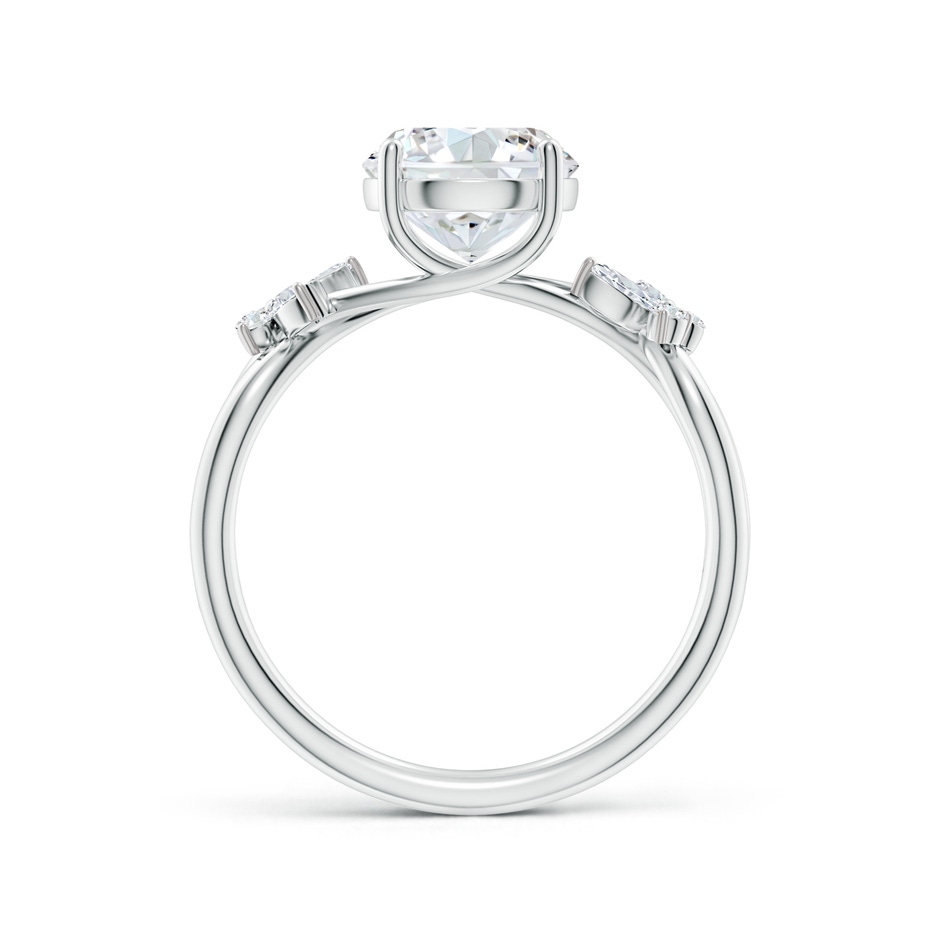 8mm GVS2 Round Diamond Butterfly Engagement Ring in P950 Platinum side 199