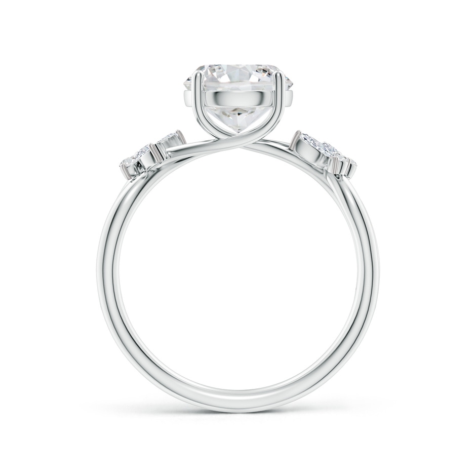 8mm HSI2 Round Diamond Butterfly Engagement Ring in White Gold side 199