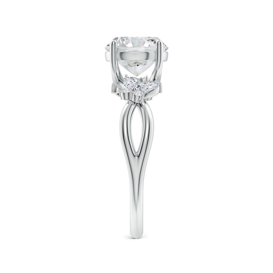 8mm HSI2 Round Diamond Butterfly Engagement Ring in White Gold side 299