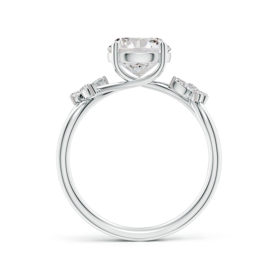 8mm IJI1I2 Round Diamond Butterfly Engagement Ring in White Gold side 199