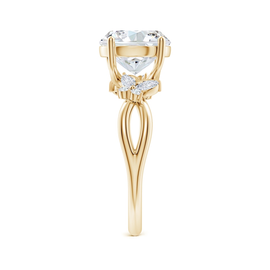 9.2mm GVS2 Round Diamond Butterfly Engagement Ring in Yellow Gold side 299