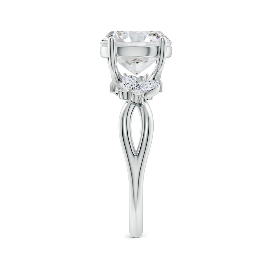 9.2mm HSI2 Round Diamond Butterfly Engagement Ring in P950 Platinum side 299
