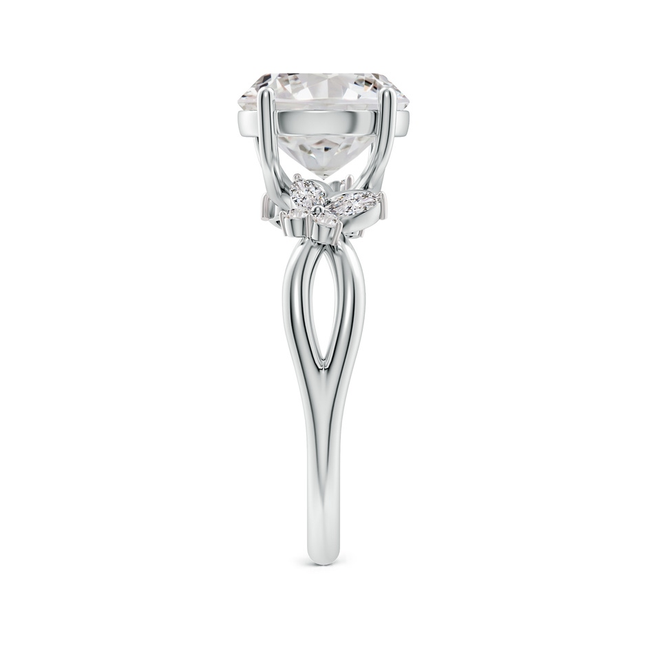 9.2mm IJI1I2 Round Diamond Butterfly Engagement Ring in P950 Platinum side 299
