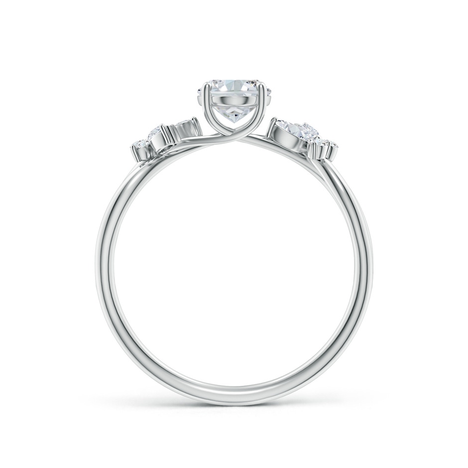 7x5mm GVS2 Oval Diamond Butterfly Engagement Ring in White Gold side 199