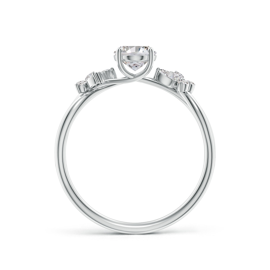 7x5mm IJI1I2 Oval Diamond Butterfly Engagement Ring in White Gold side 199