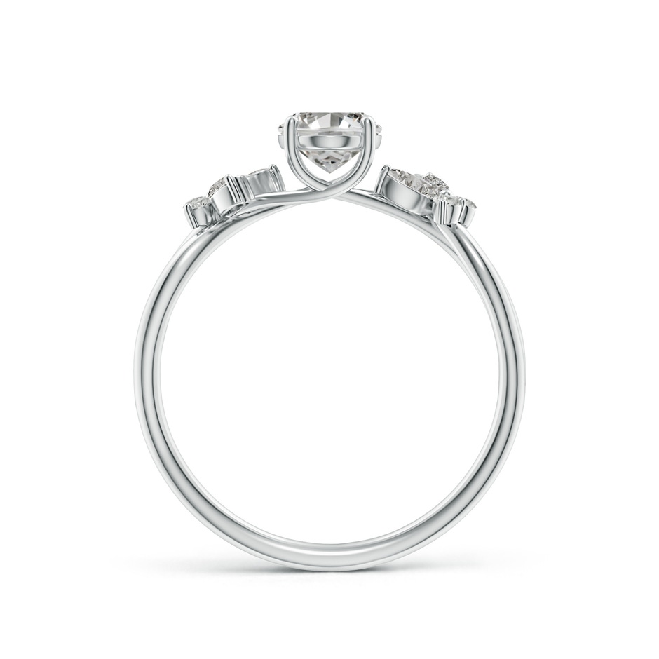 7x5mm KI3 Oval Diamond Butterfly Engagement Ring in White Gold side 199
