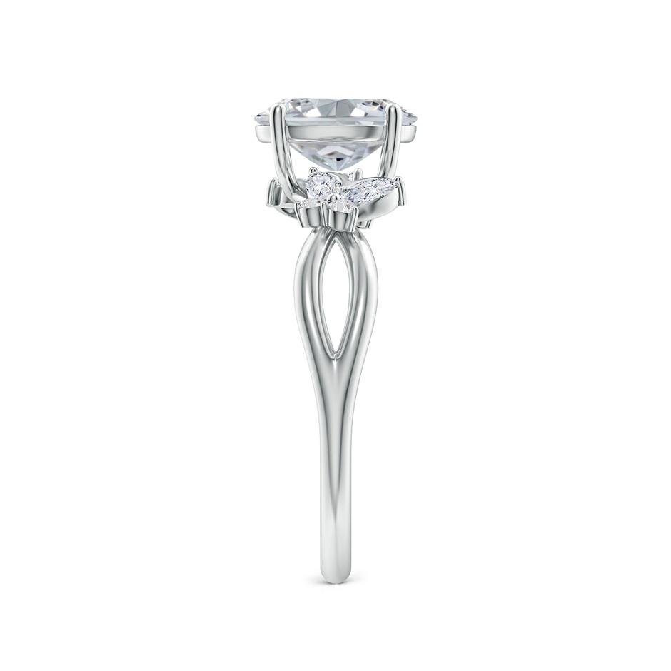 8x6mm HSI2 Oval Diamond Butterfly Engagement Ring in White Gold side 299