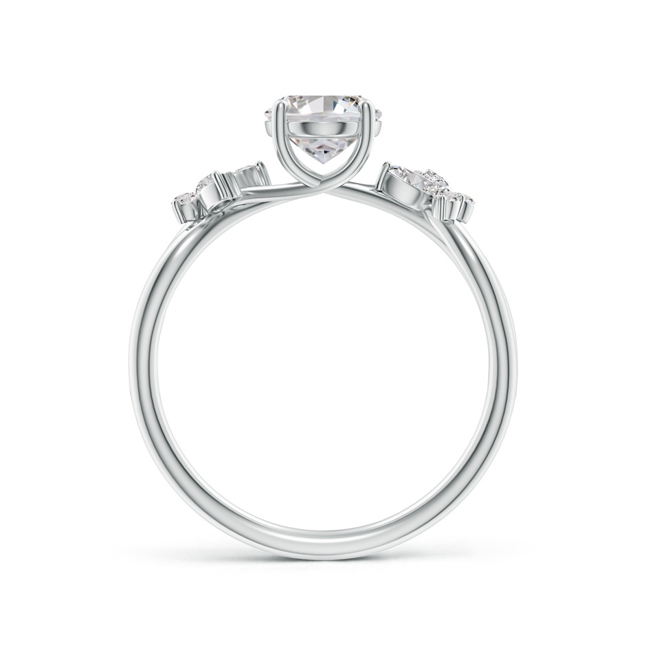 8x6mm IJI1I2 Oval Diamond Butterfly Engagement Ring in White Gold side 199