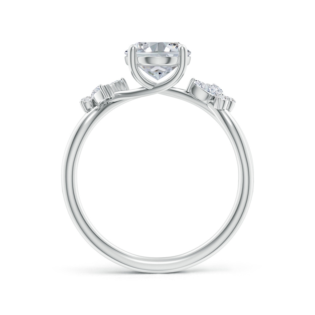 9x7mm HSI2 Oval Diamond Butterfly Engagement Ring in White Gold - side 199