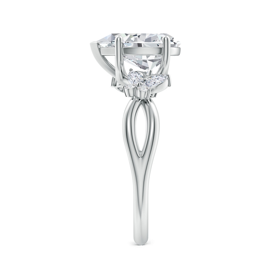 10x8mm HSI2 Pear-Shaped Diamond Butterfly Engagement Ring in P950 Platinum side 299