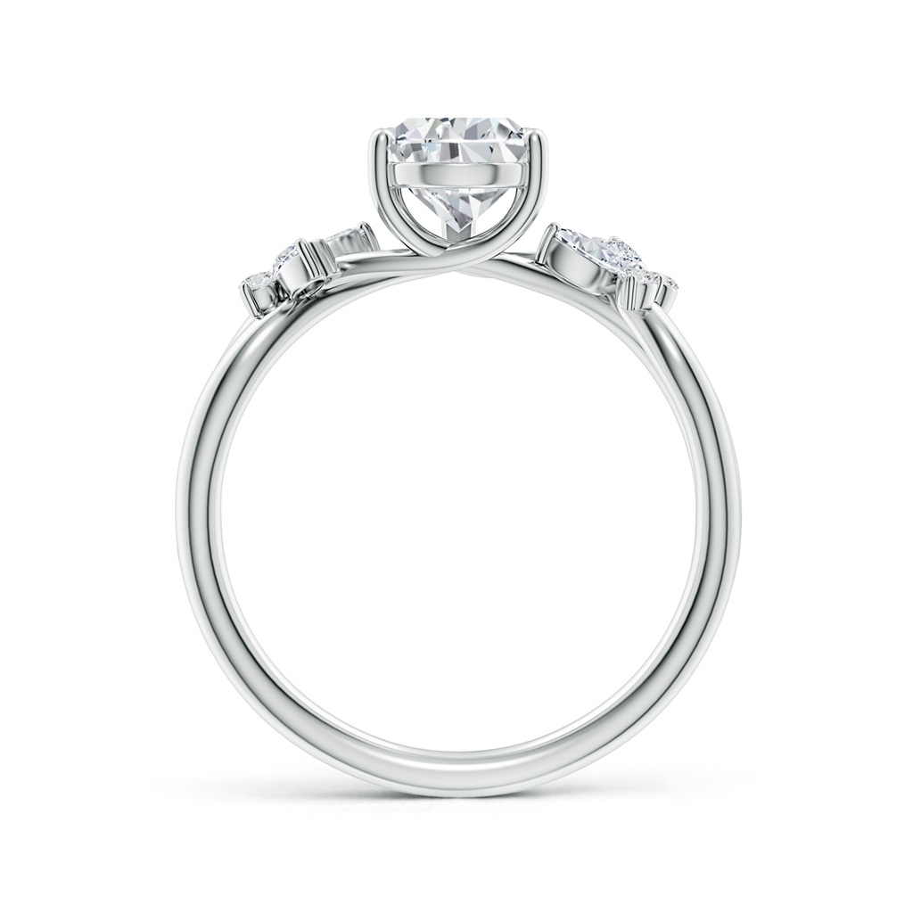 9.5x6mm HSI2 Pear-Shaped Diamond Butterfly Engagement Ring in White Gold - side 199
