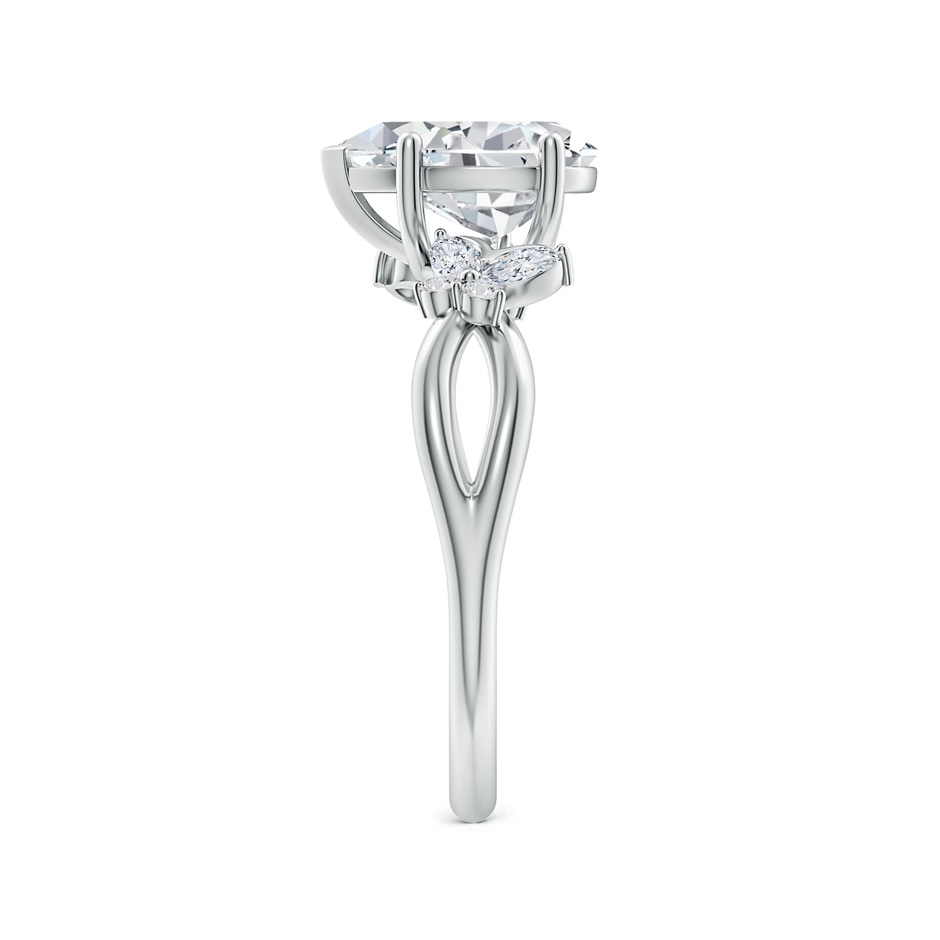 9.5x6mm HSI2 Pear-Shaped Diamond Butterfly Engagement Ring in White Gold side 299