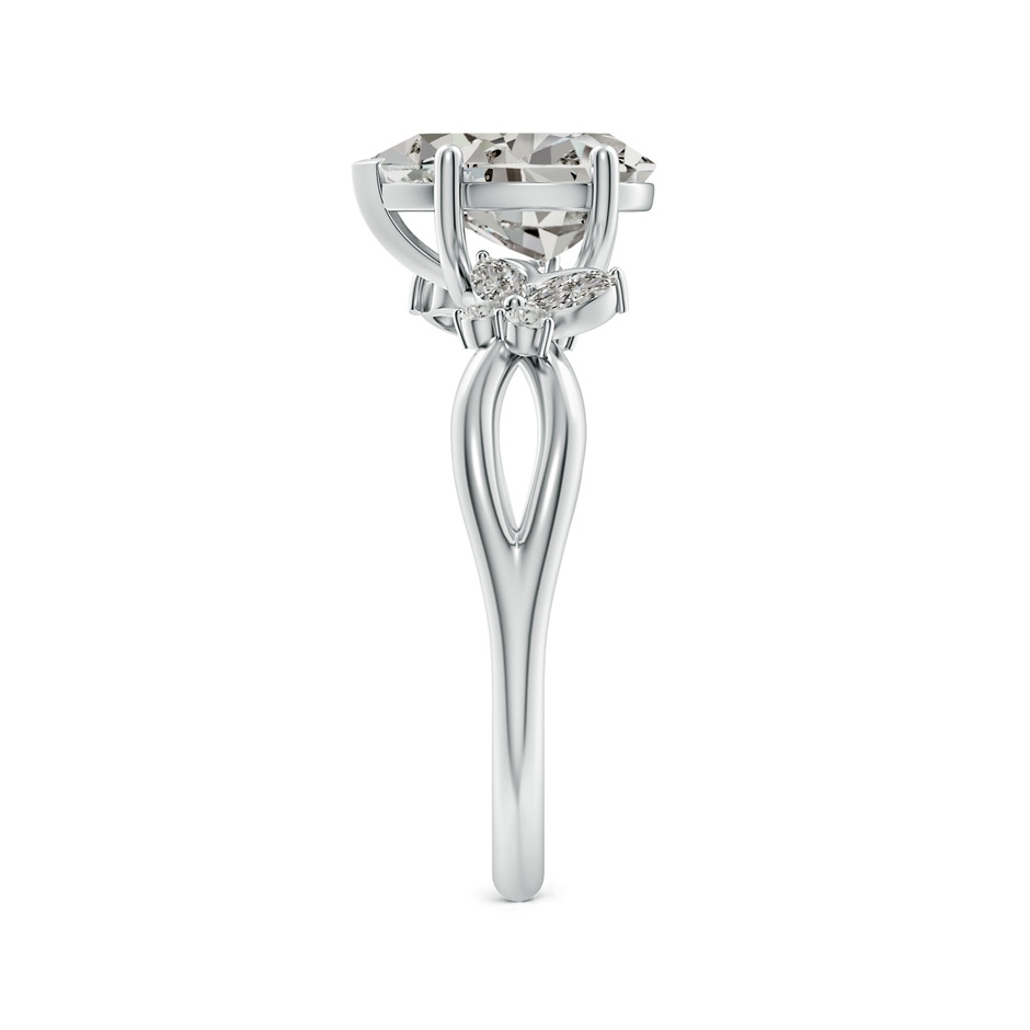 9.5x6mm KI3 Pear-Shaped Diamond Butterfly Engagement Ring in White Gold side 299
