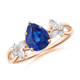 Pear AAA Blue Sapphire