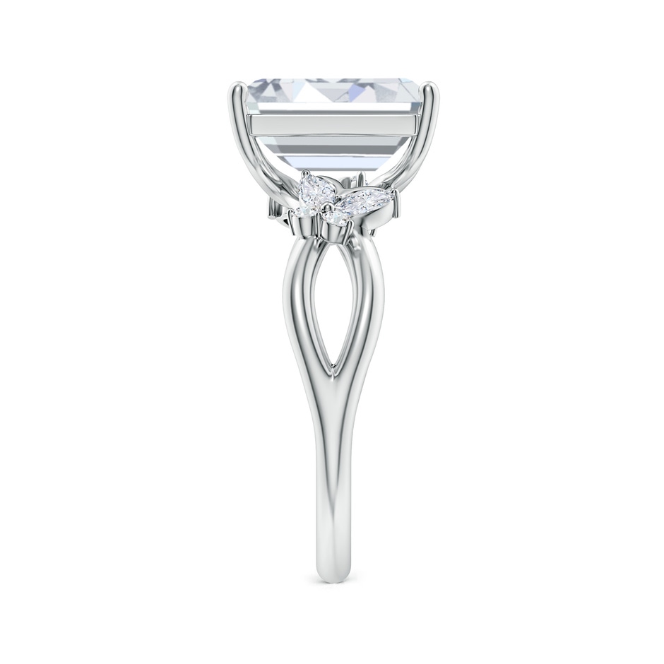 10x7mm GVS2 Emerald-Cut Diamond Butterfly Engagement Ring in P950 Platinum side 299