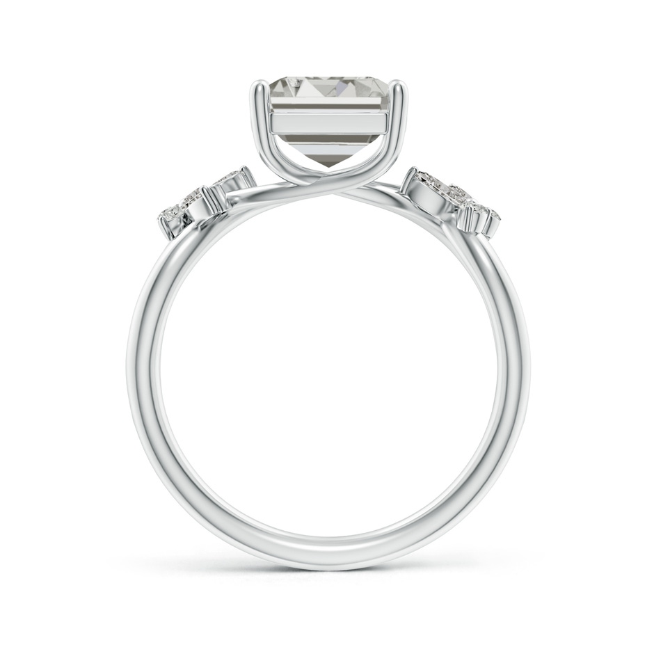 10x7mm KI3 Emerald-Cut Diamond Butterfly Engagement Ring in P950 Platinum side 199