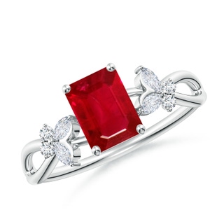 Emerald Cut AAA Ruby