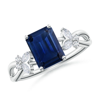 Emerald Cut AAA Blue Sapphire