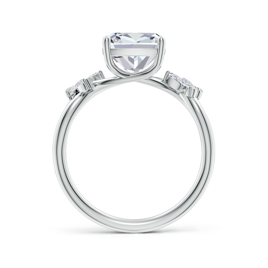 10x7.5mm HSI2 Cushion Rectangular Diamond Butterfly Engagement Ring in P950 Platinum side 199