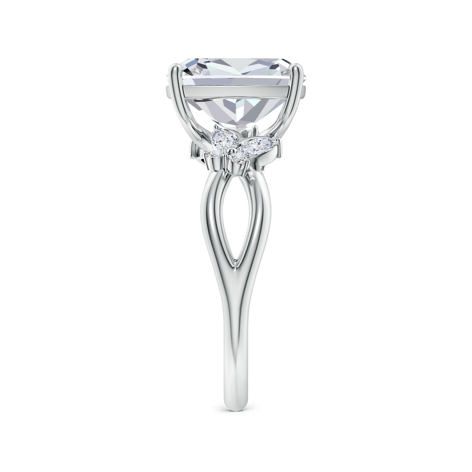 10x7.5mm HSI2 Cushion Rectangular Diamond Butterfly Engagement Ring in P950 Platinum side 299
