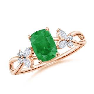 Cushion Rectangular A Emerald