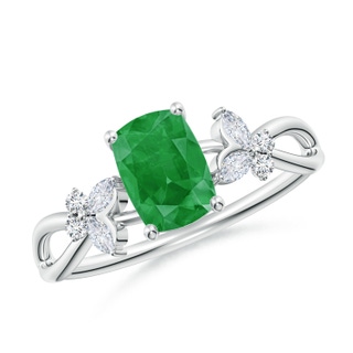 Cushion Rectangular A Emerald