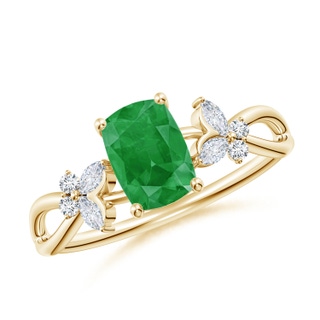 Cushion Rectangular A Emerald