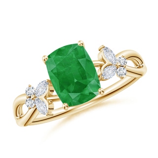 Cushion Rectangular A Emerald